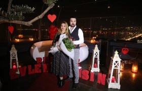 Lüks Restoranda Evlilik Teklifi Organizasyonu